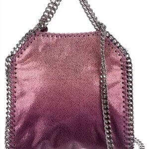 Stella McCartney – Falabella Mini Tote Bag Pink/Purple Shimmer $300